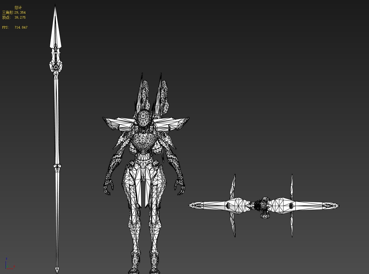 Maneuvering gundam 3D model_17