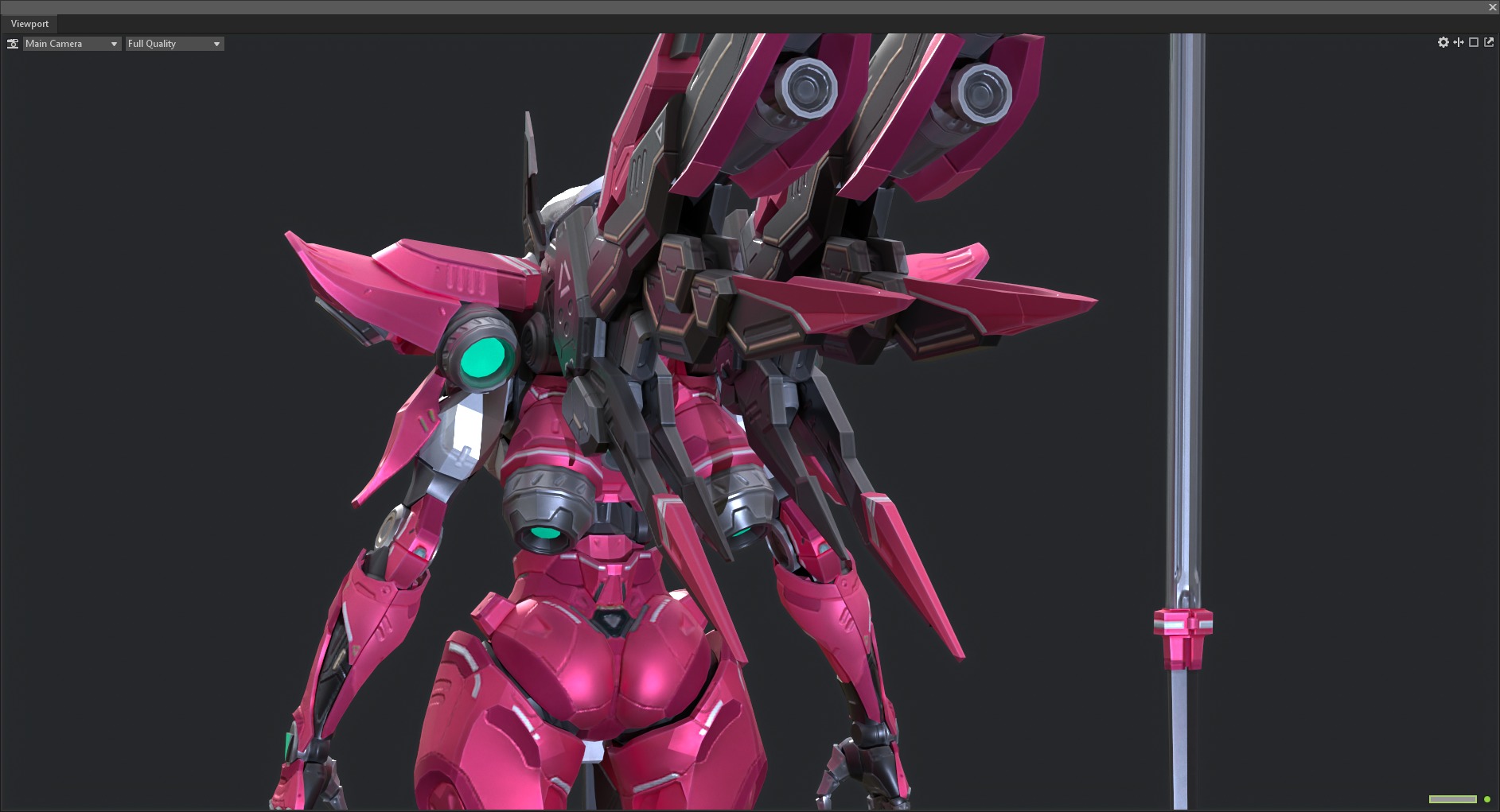 Maneuvering gundam 3D model_11