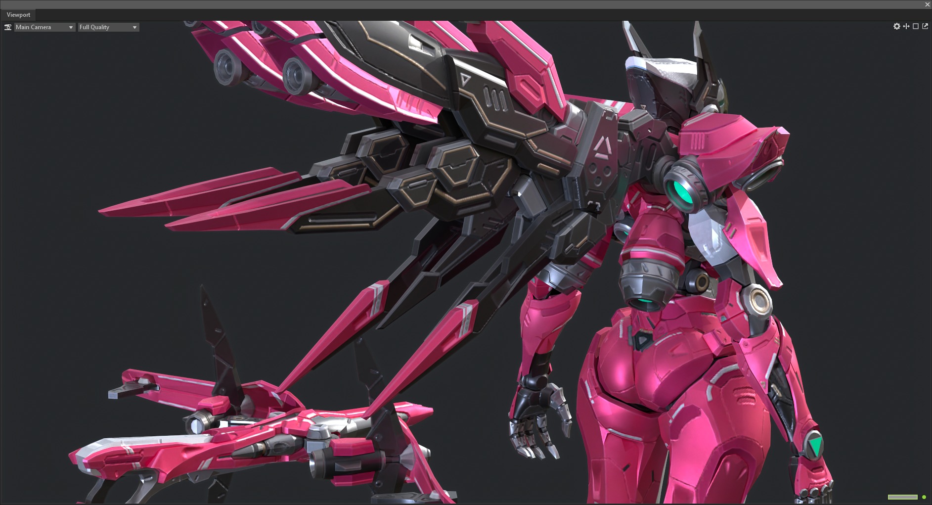 Maneuvering gundam 3D model_16