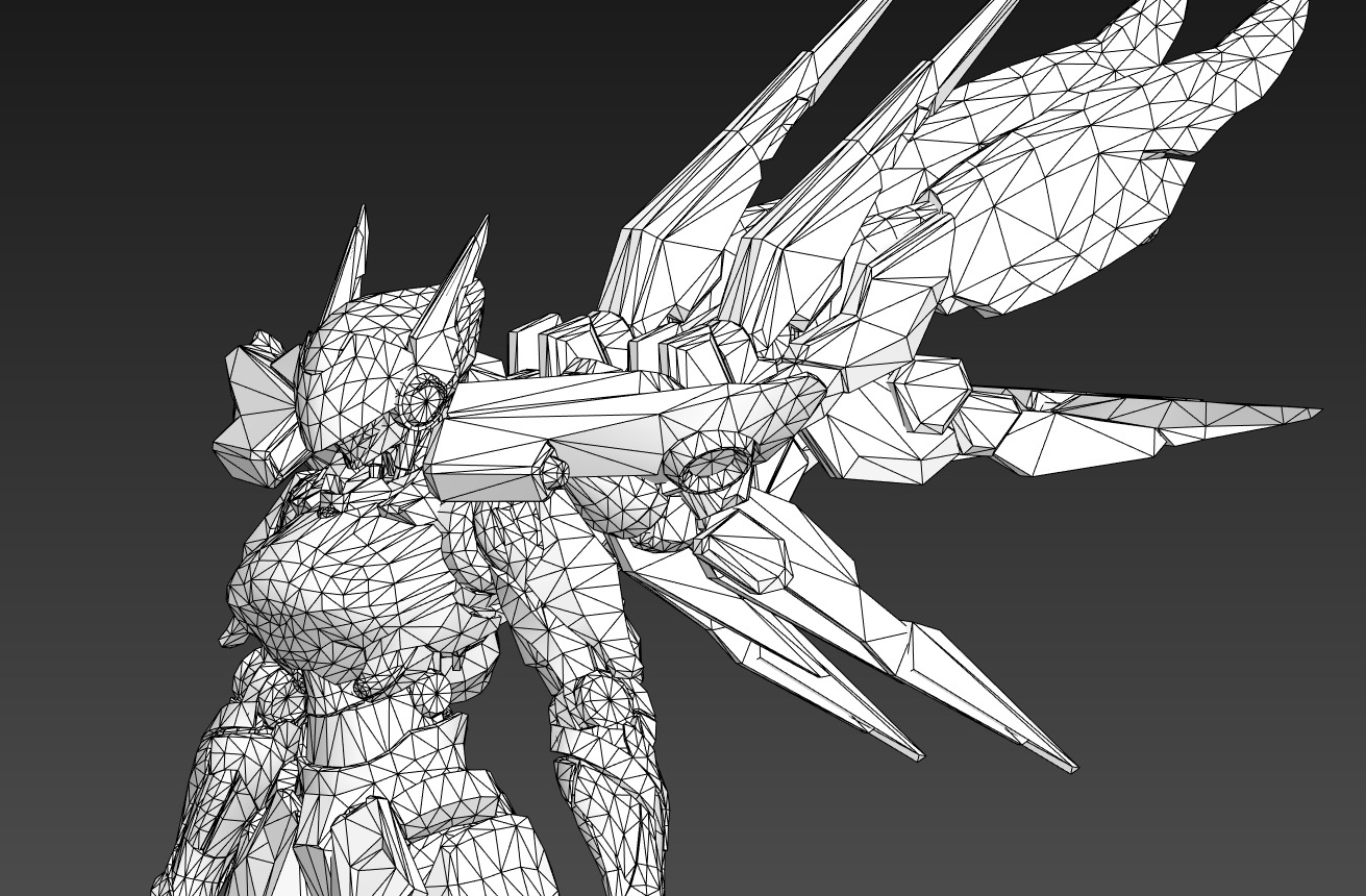 Maneuvering gundam 3D model_19