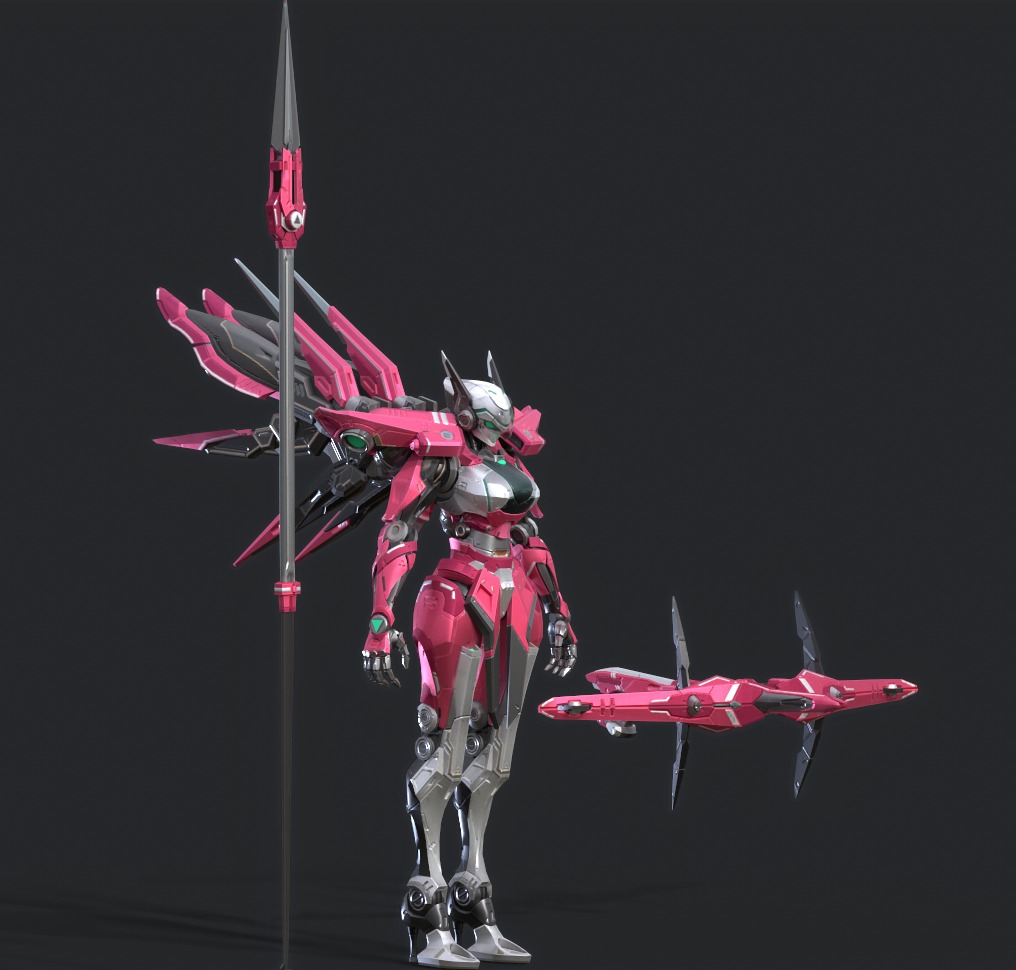 Maneuvering gundam 3D model_8