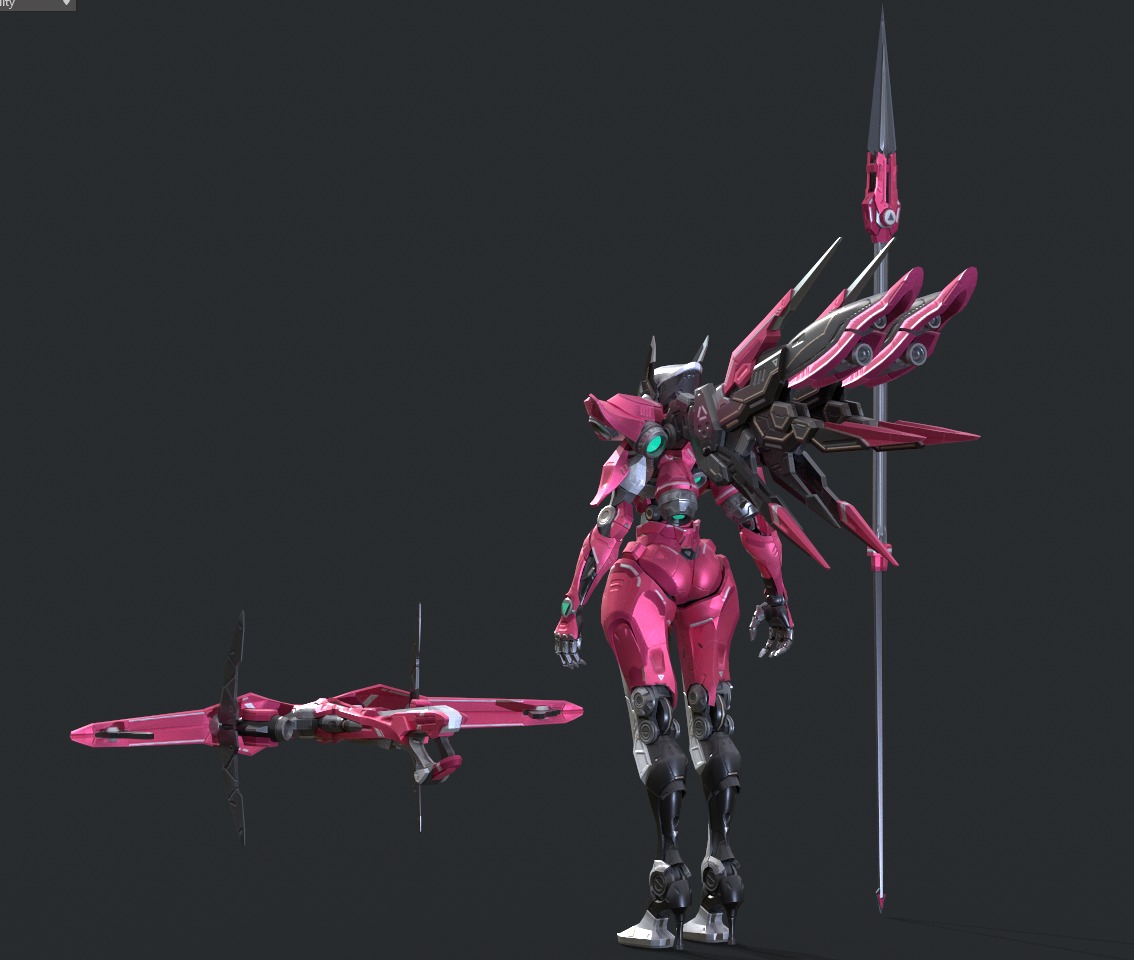 Maneuvering gundam 3D model_5