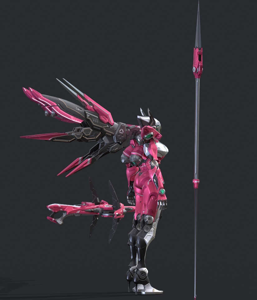 Maneuvering gundam 3D model_7
