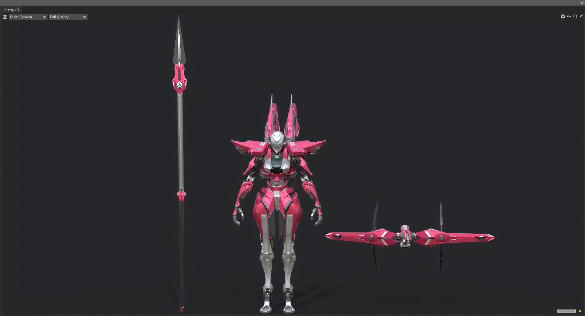 Maneuvering gundam 3D model_2