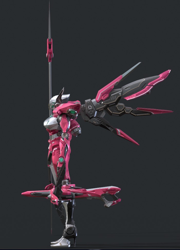 Maneuvering gundam 3D model_4