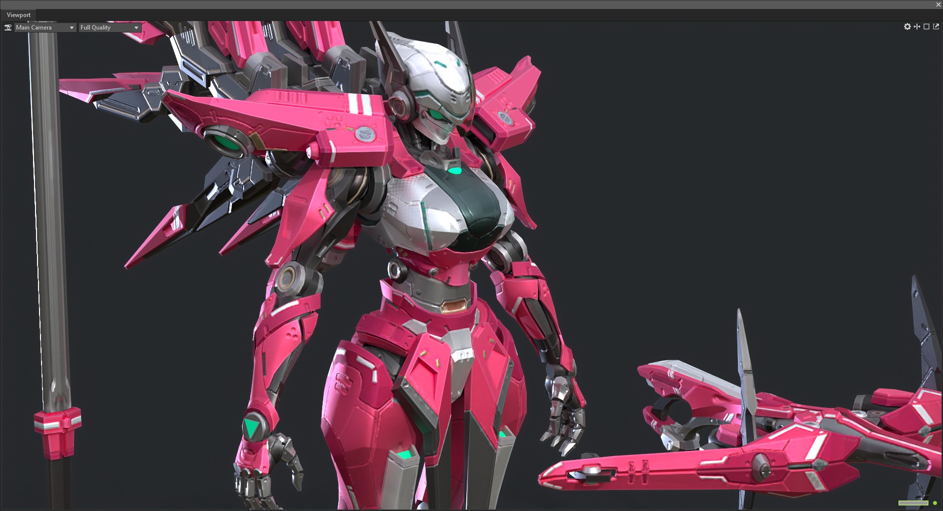Maneuvering gundam 3D model_14