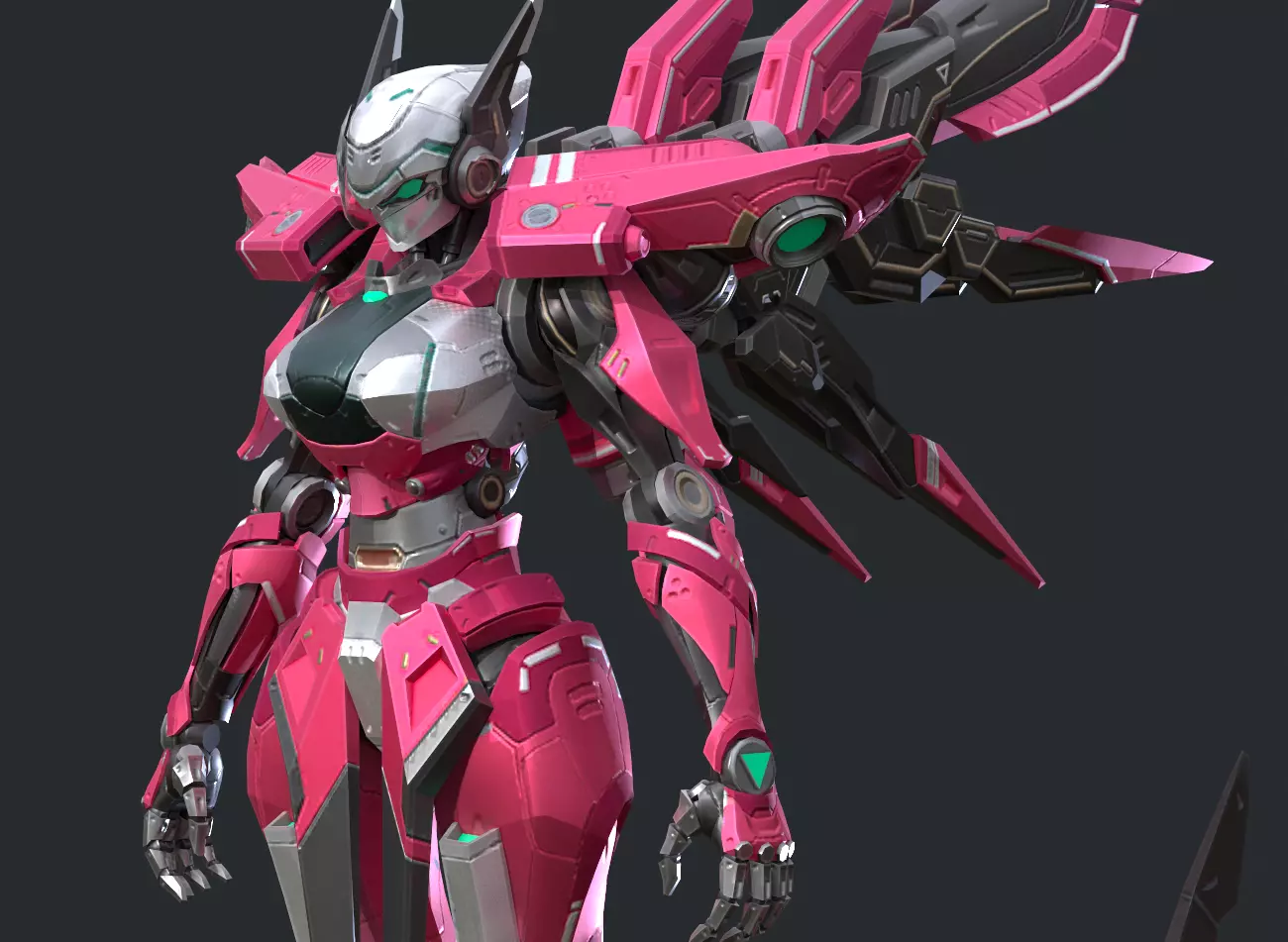 Maneuvering gundam 3D model_0