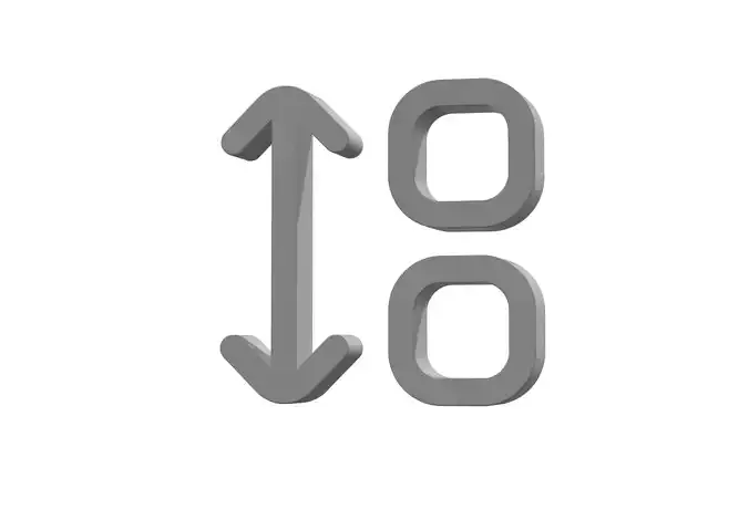3d apps sort Low-poly 3D model