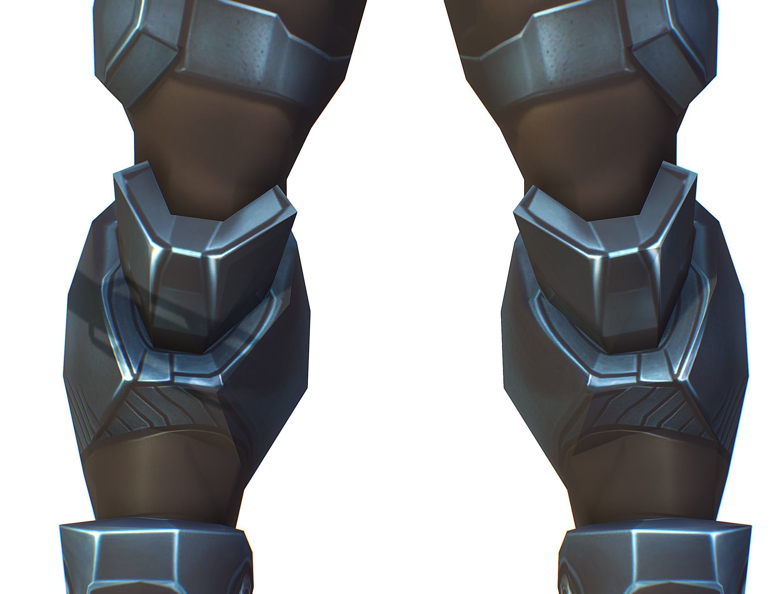 Cartoon Sci-Fi Cyborg Drone Sniper Soldier Low-poly 3D model_24