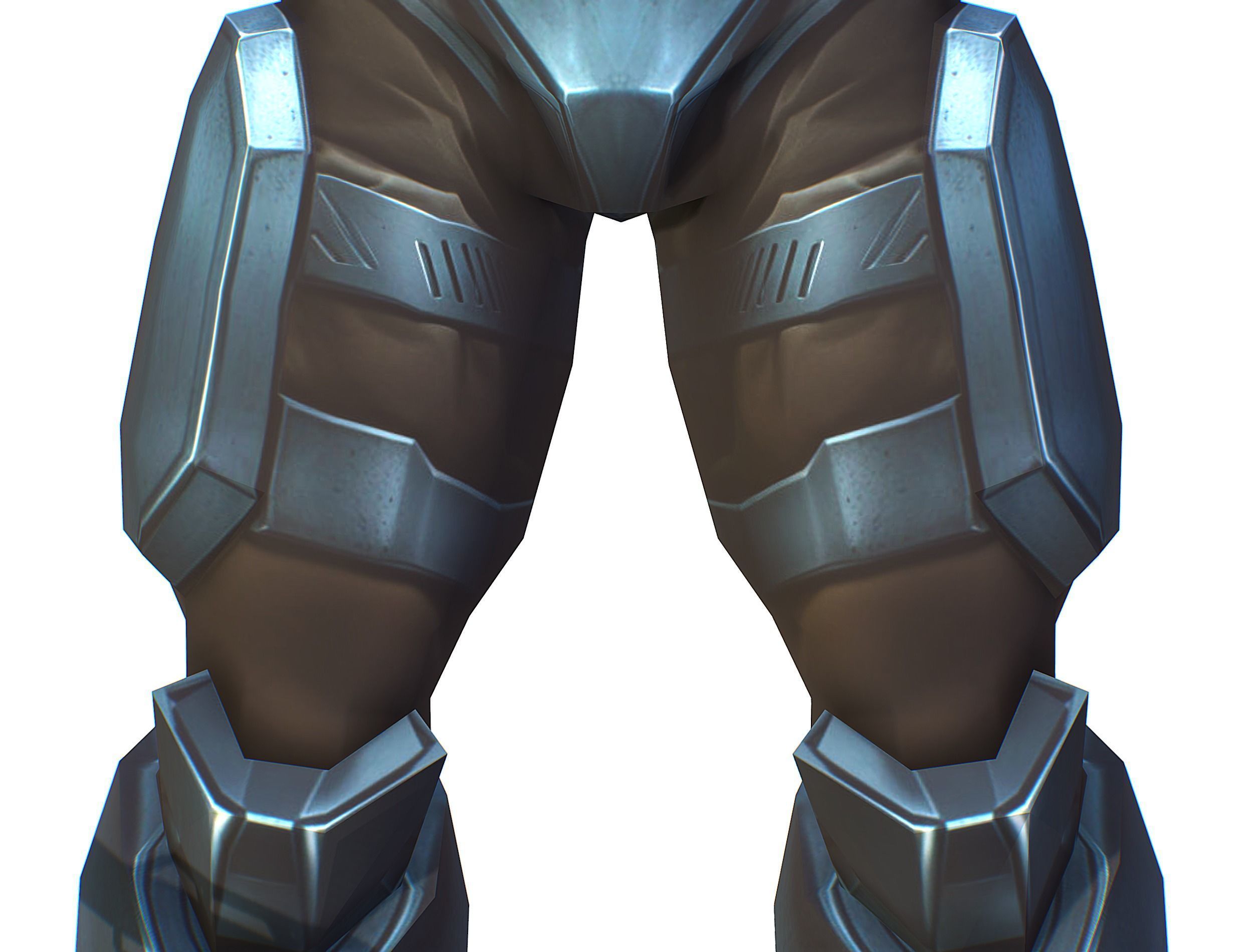 Cartoon Sci-Fi Cyborg Drone Sniper Soldier Low-poly 3D model_23