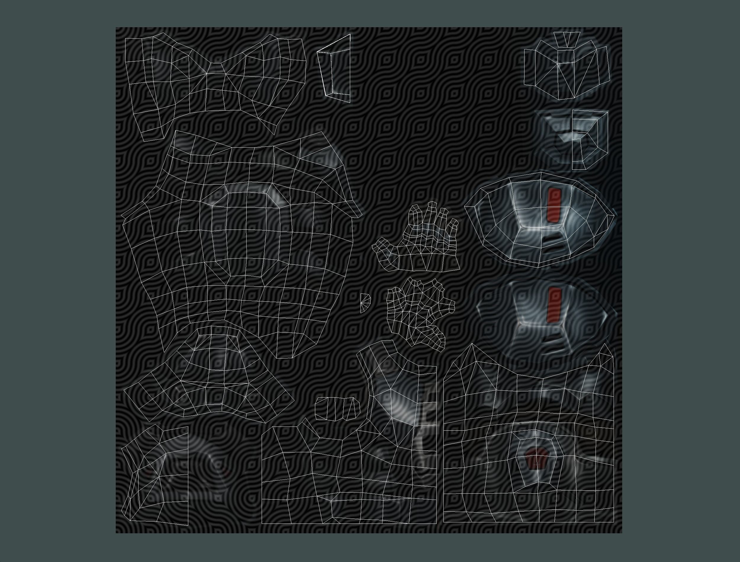 Cartoon Sci-Fi Cyborg Drone Sniper Soldier Low-poly 3D model_83