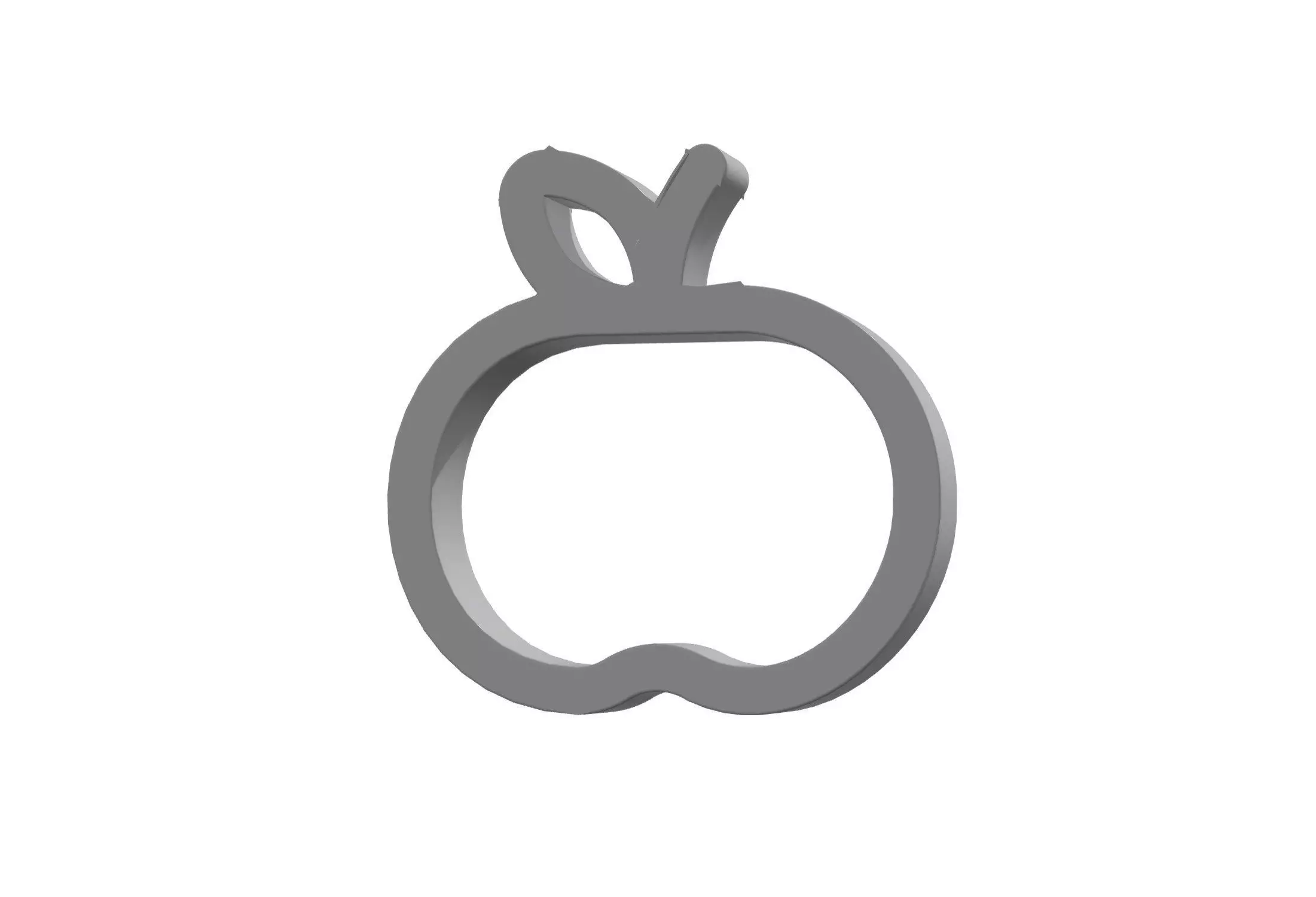 3d apple whole Low-poly 3D model_0