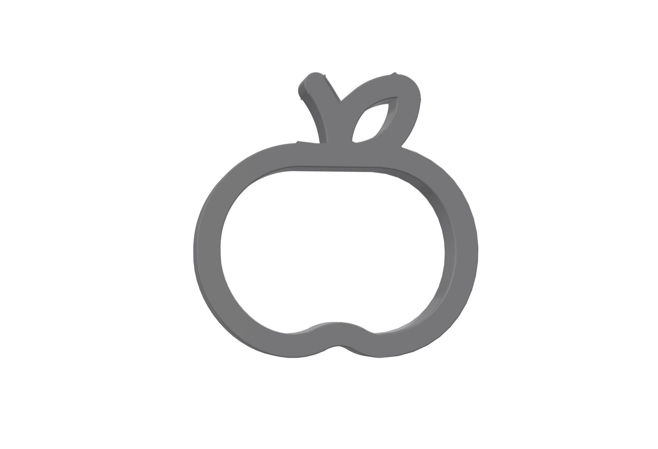 3d apple whole Low-poly 3D model_7