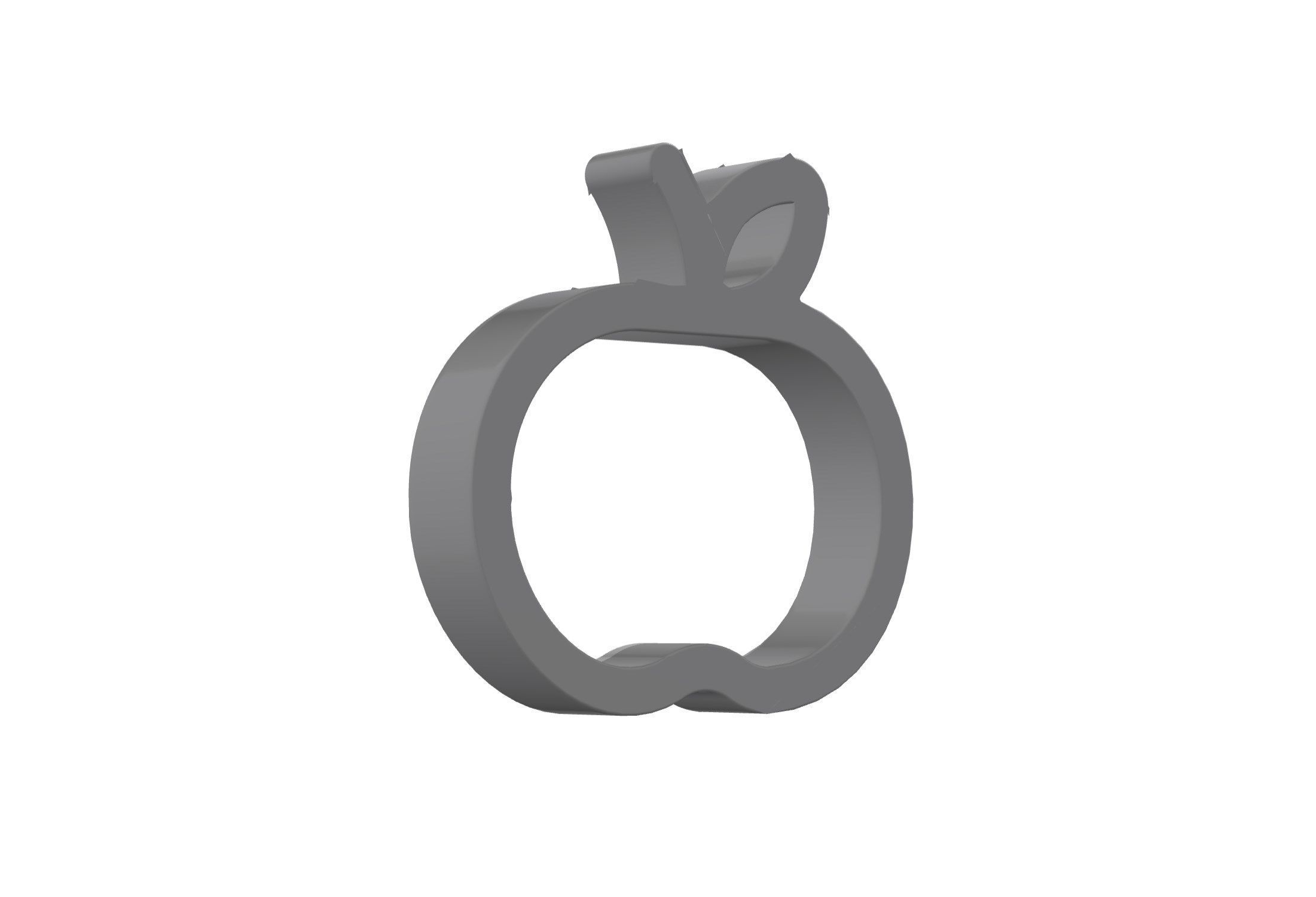 3d apple whole Low-poly 3D model_8