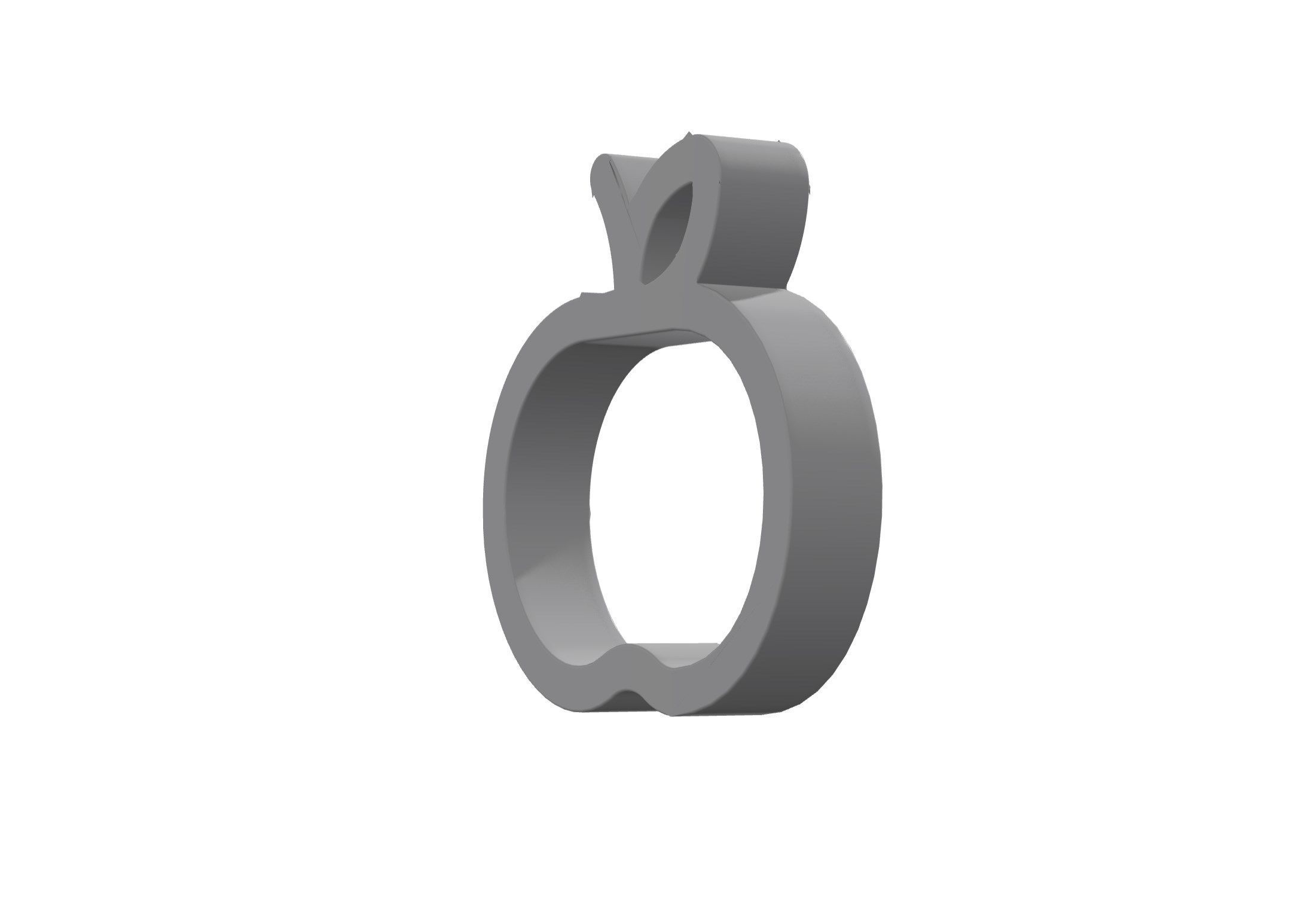 3d apple whole Low-poly 3D model_5