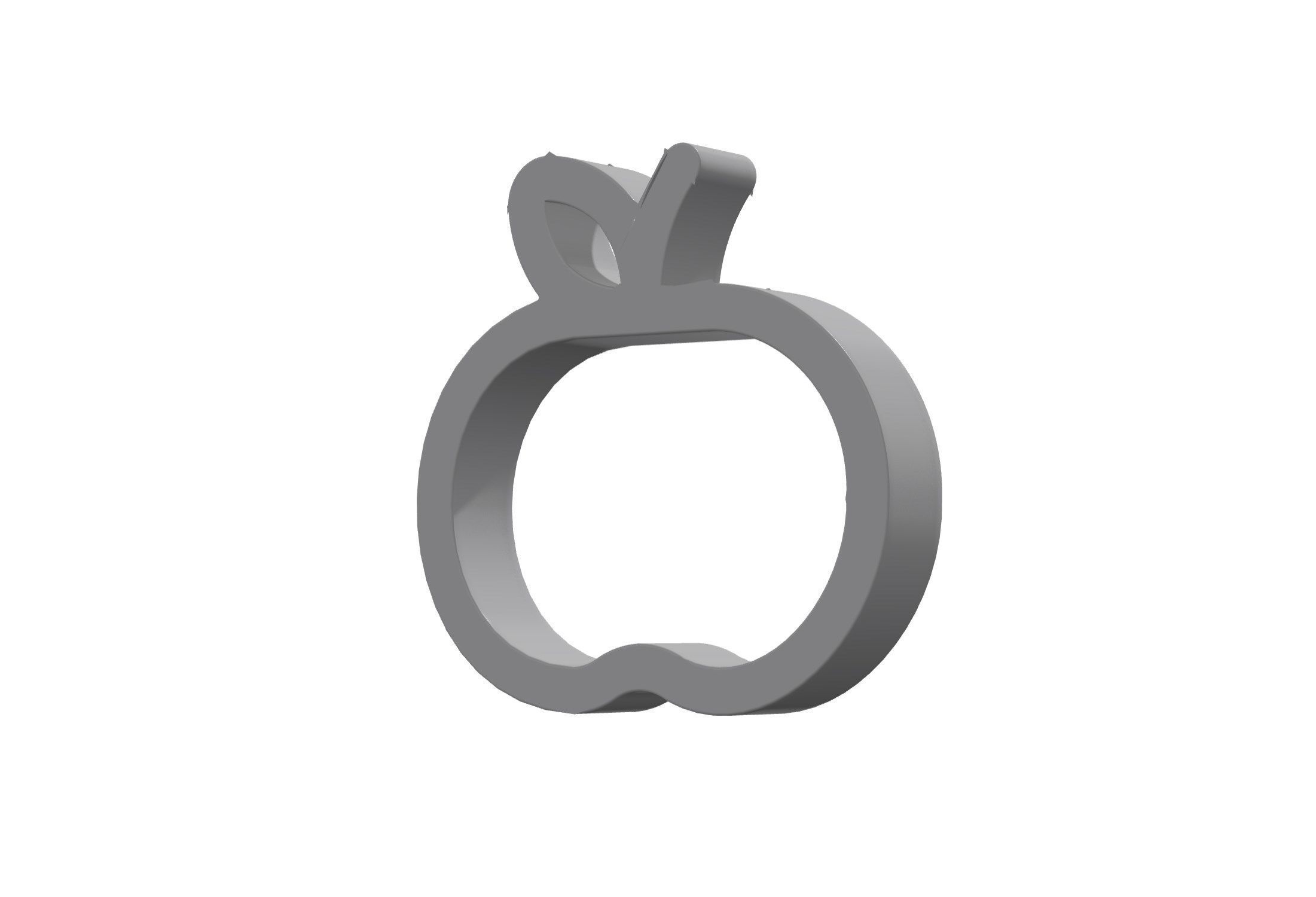 3d apple whole Low-poly 3D model_11