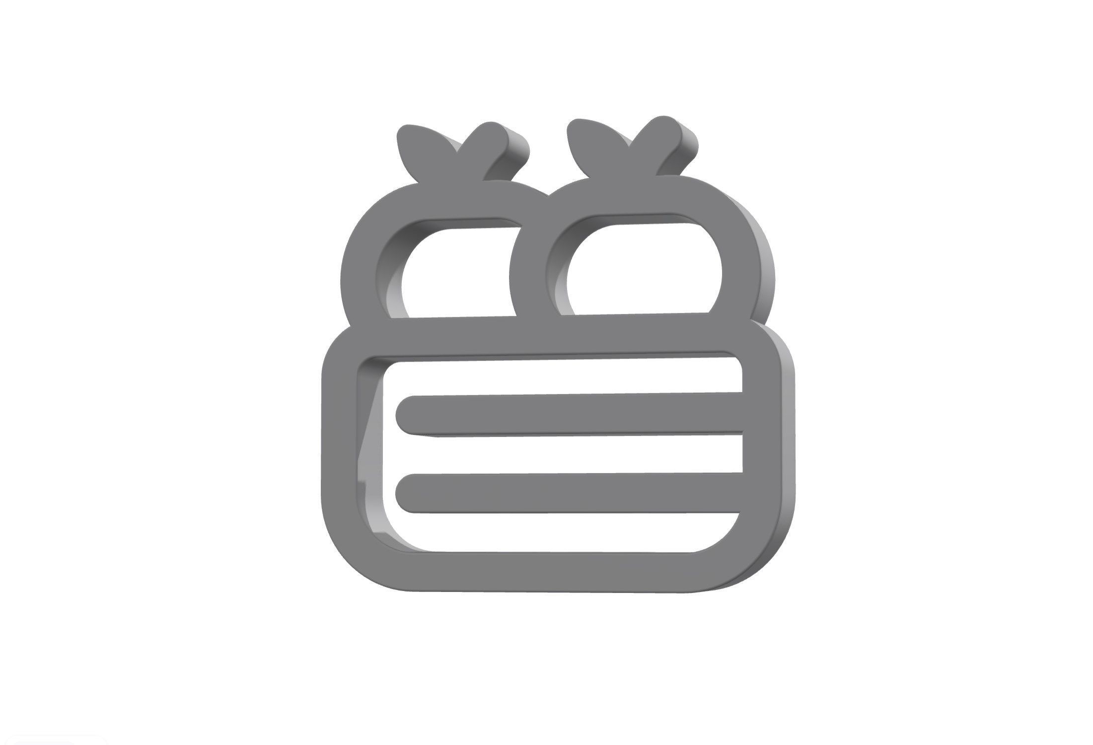 3d apple crate Low-poly 3D model_12