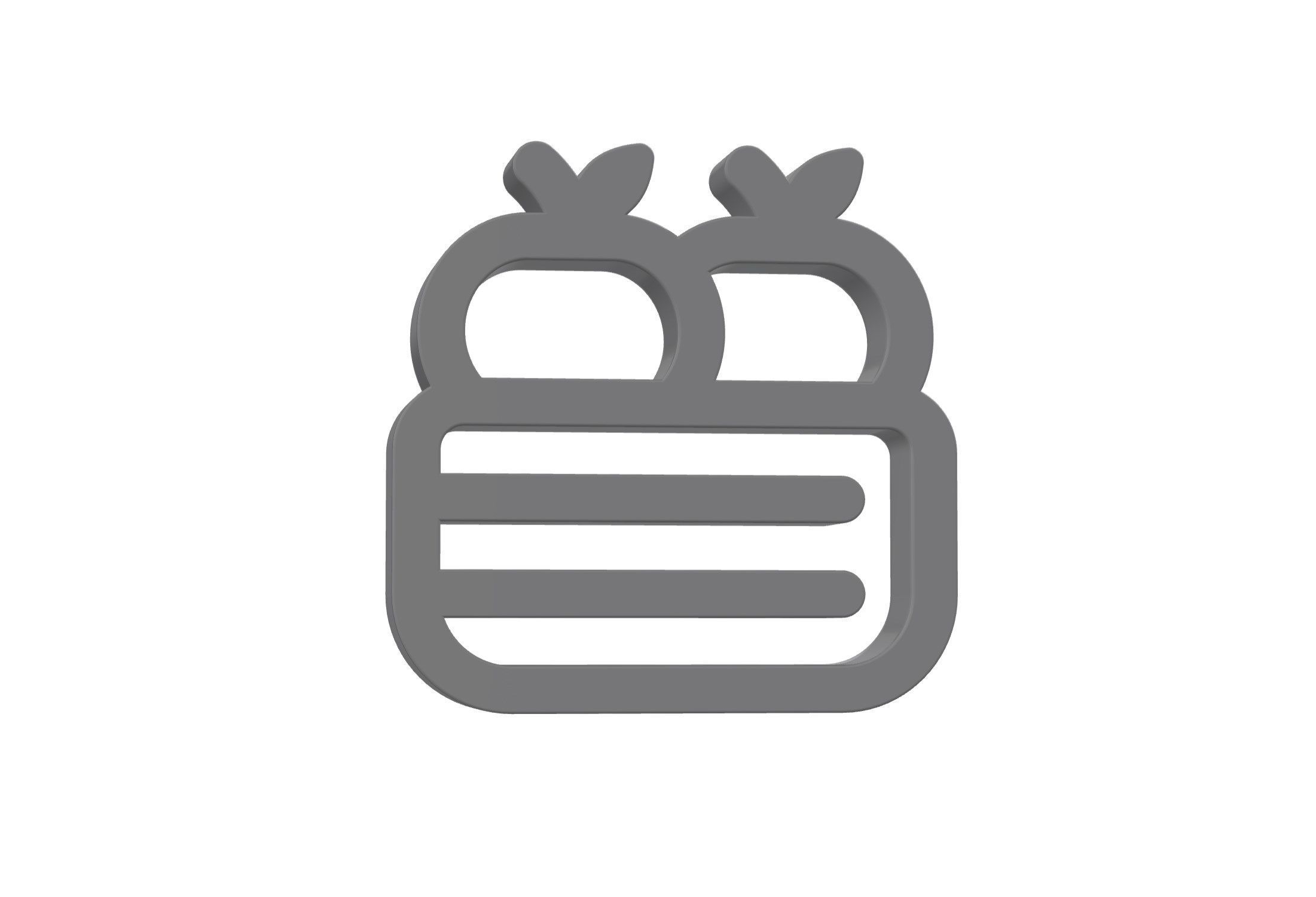 3d apple crate Low-poly 3D model_7