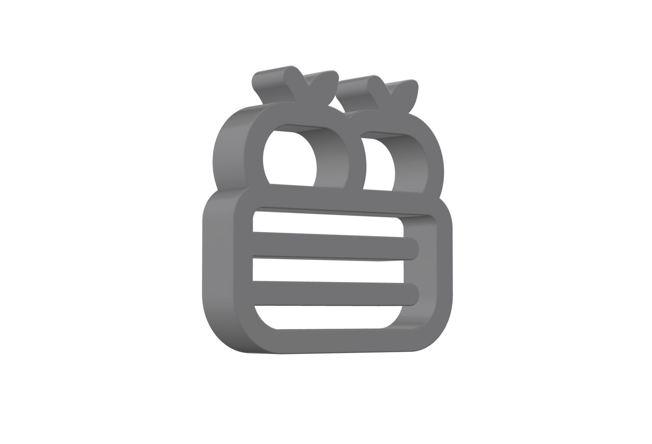 3d apple crate Low-poly 3D model_8