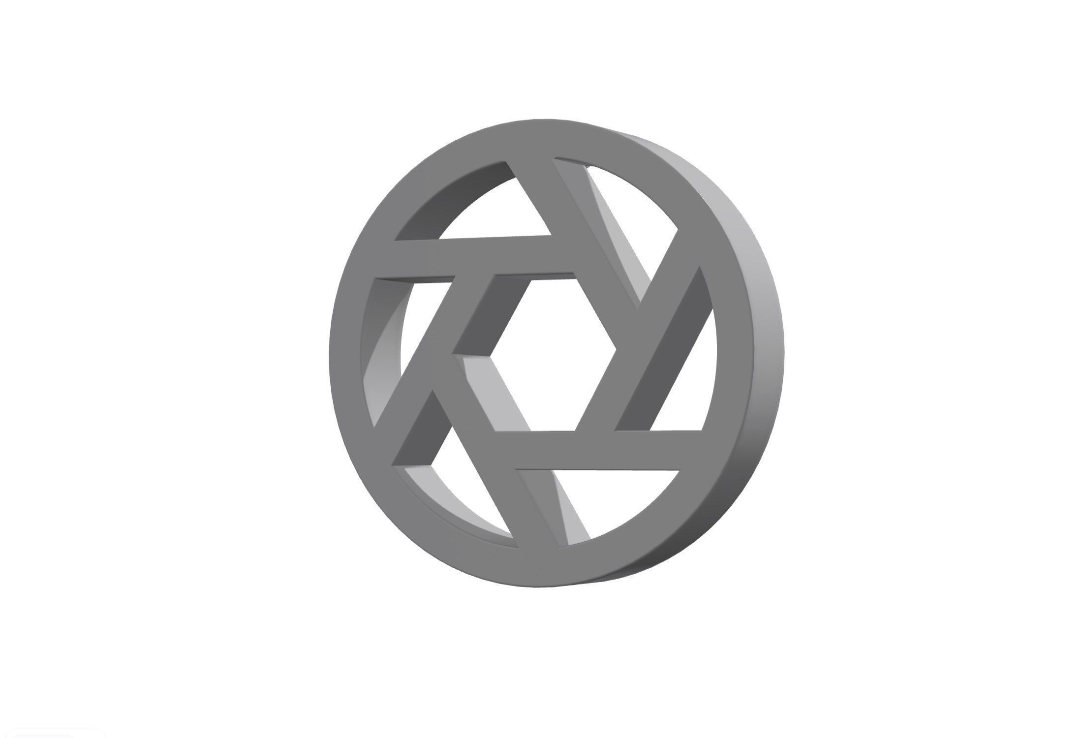 3d aperture Low-poly 3D model_12