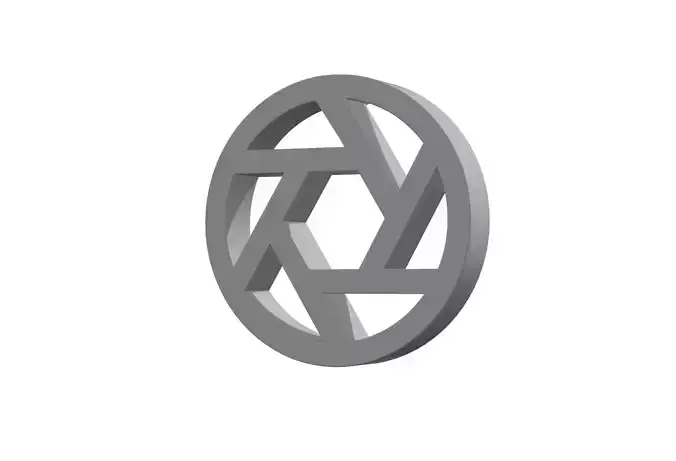 3d aperture Low-poly 3D model 3d aperture Low-poly 3D model