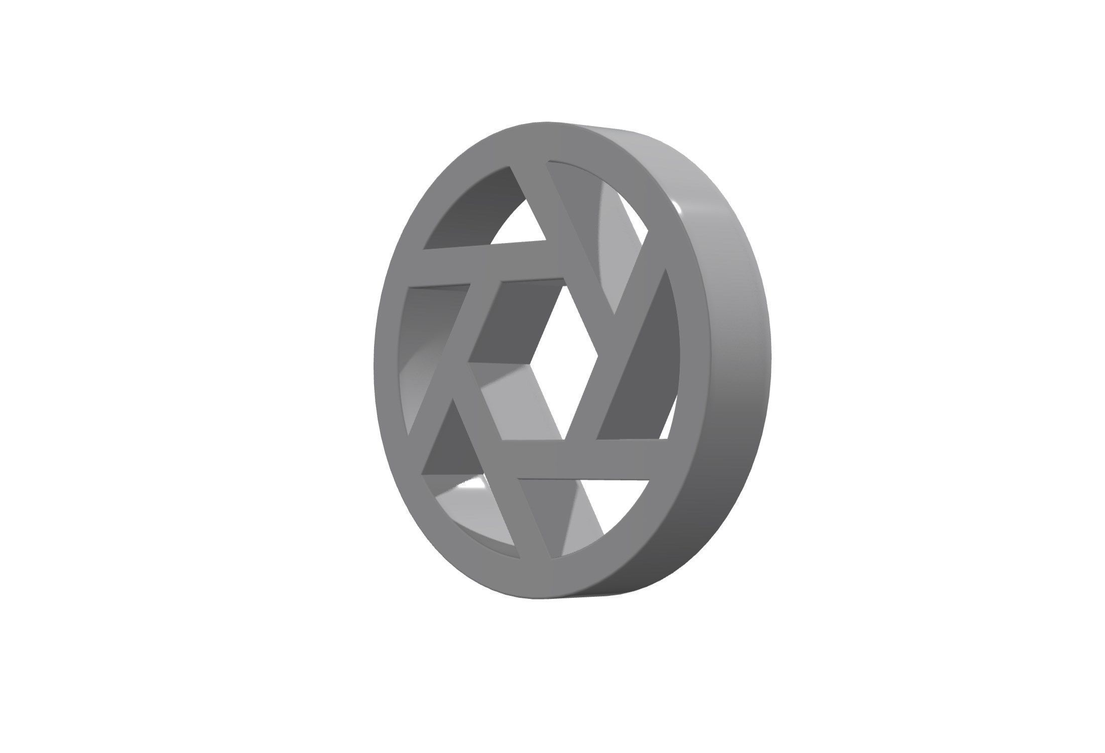 3d aperture Low-poly 3D model_11