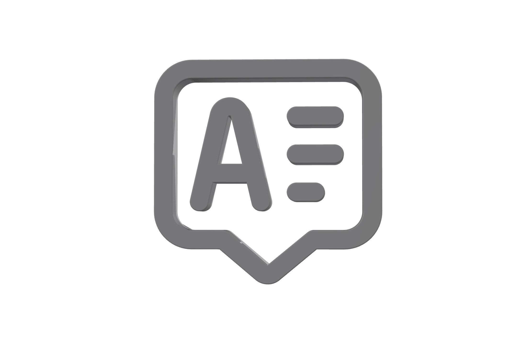 3d answer alt Low-poly 3D model_7