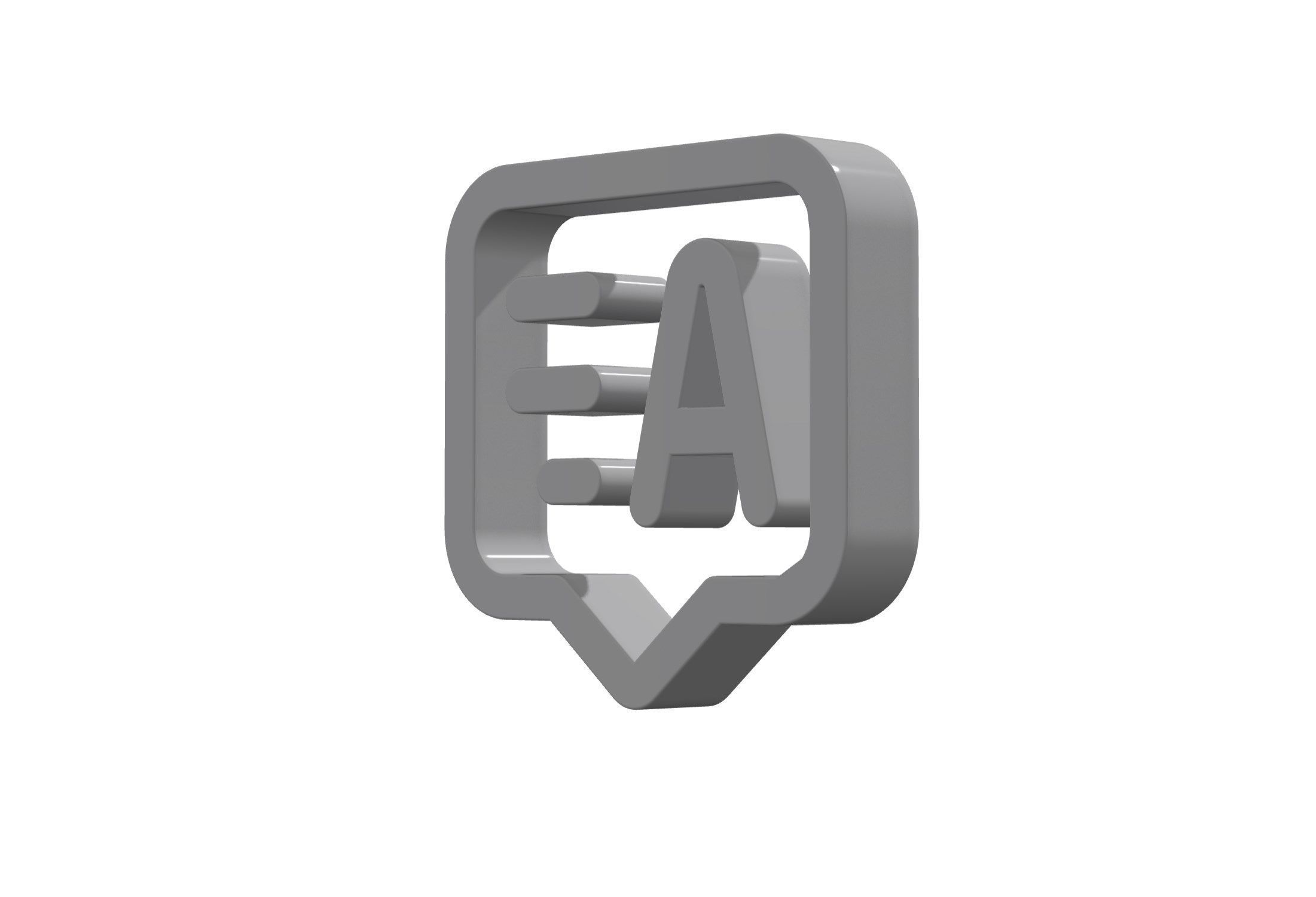 3d answer alt Low-poly 3D model_11