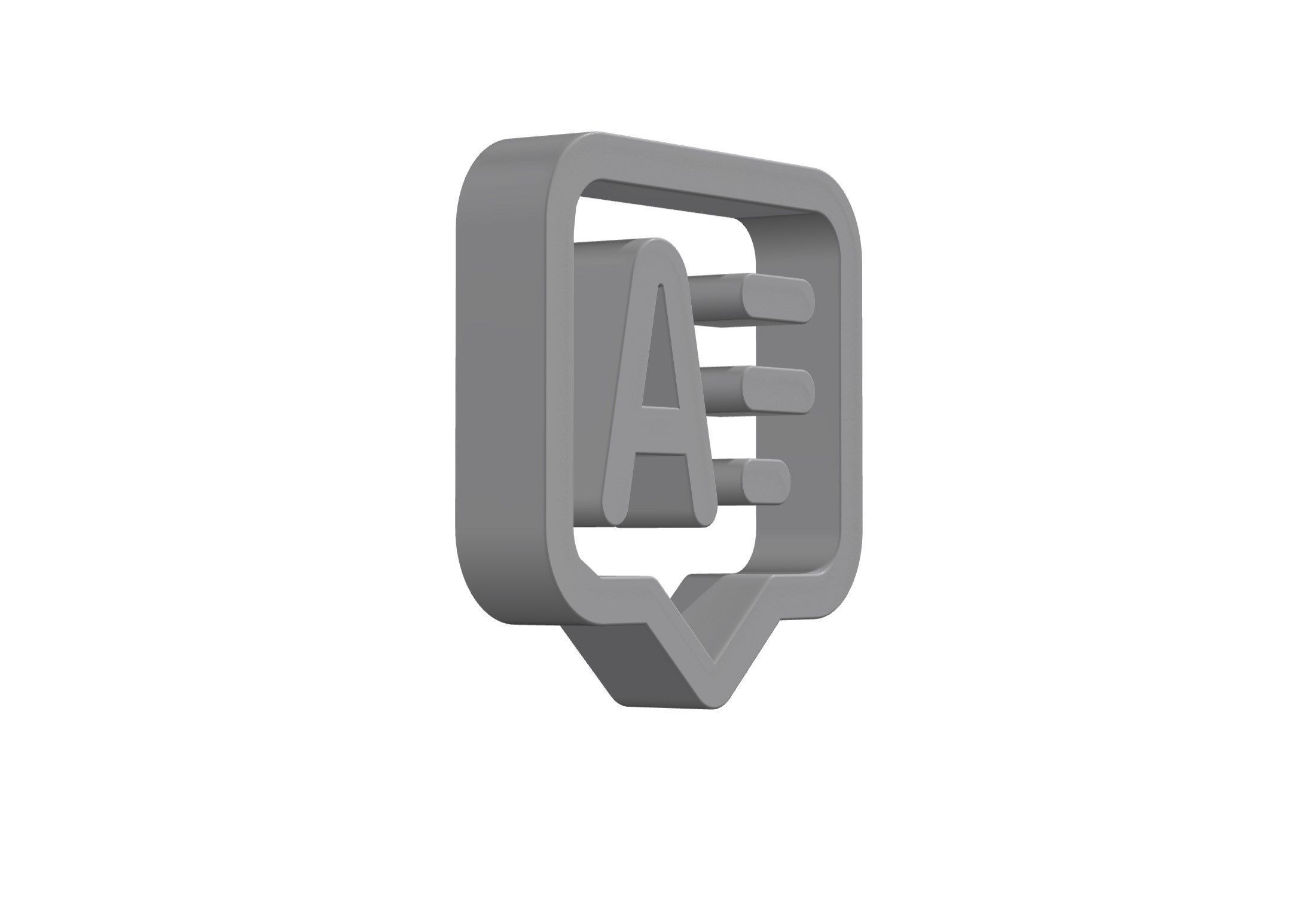 3d answer alt Low-poly 3D model_9