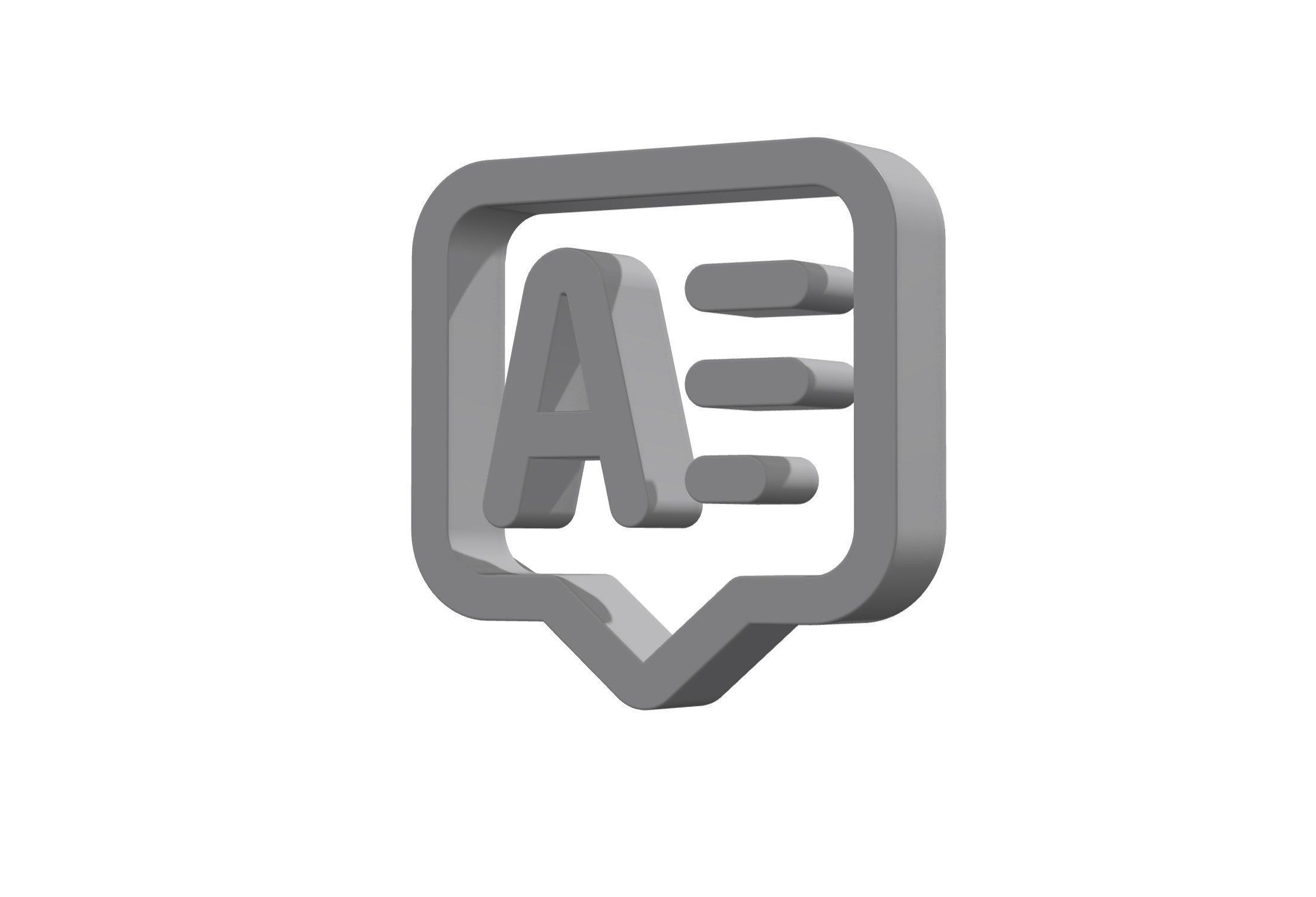 3d answer alt Low-poly 3D model_6