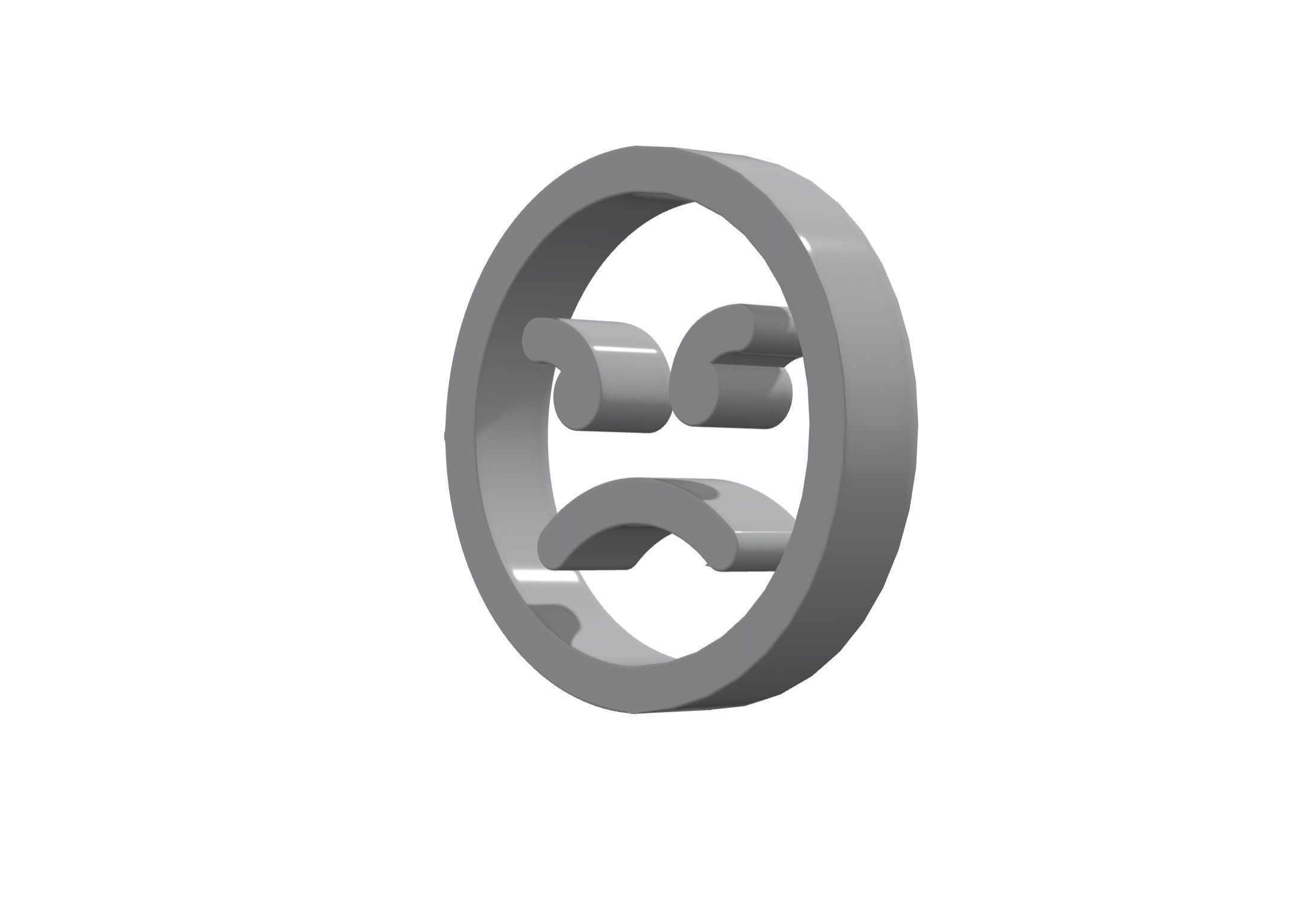 3d angry Low-poly 3D model_11