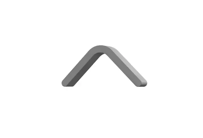 3d angle up Low-poly 3D model