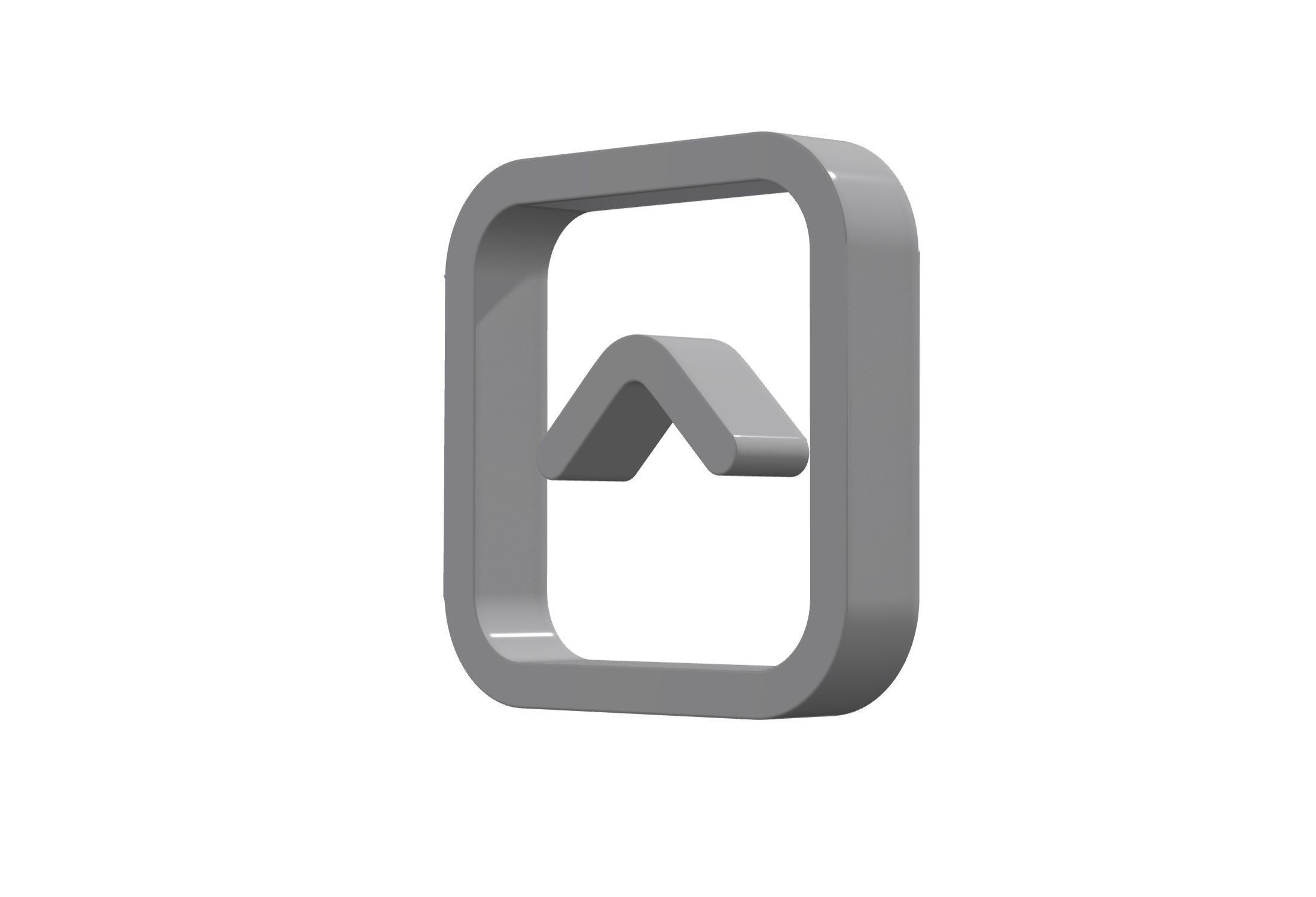 3d angle square up Low-poly 3D model_11