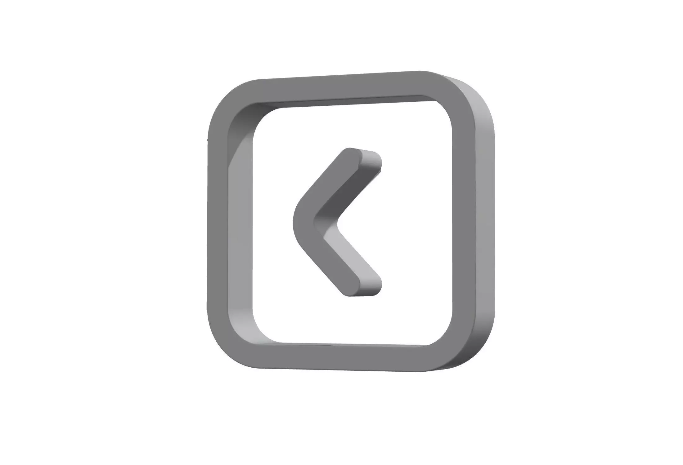 3d angle square right Low-poly 3D model_0