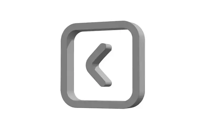 3d angle square right Low-poly 3D model