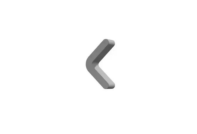 3d angle small right Low-poly 3D model