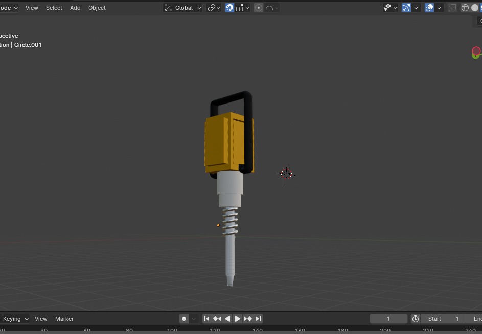 Hammer drill 3D model_3