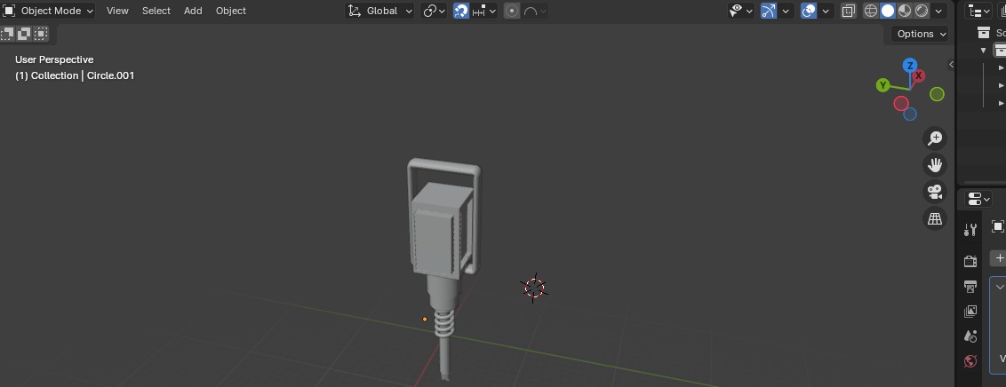 Hammer drill 3D model_1