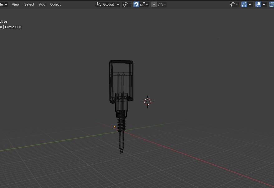 Hammer drill 3D model_2