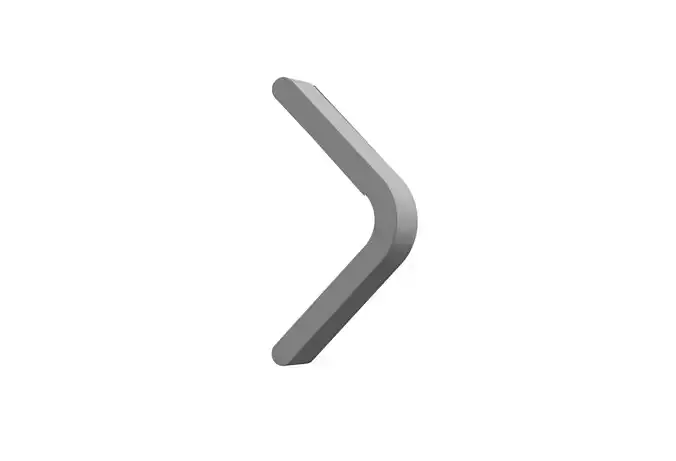 3d angle left Low-poly 3D model