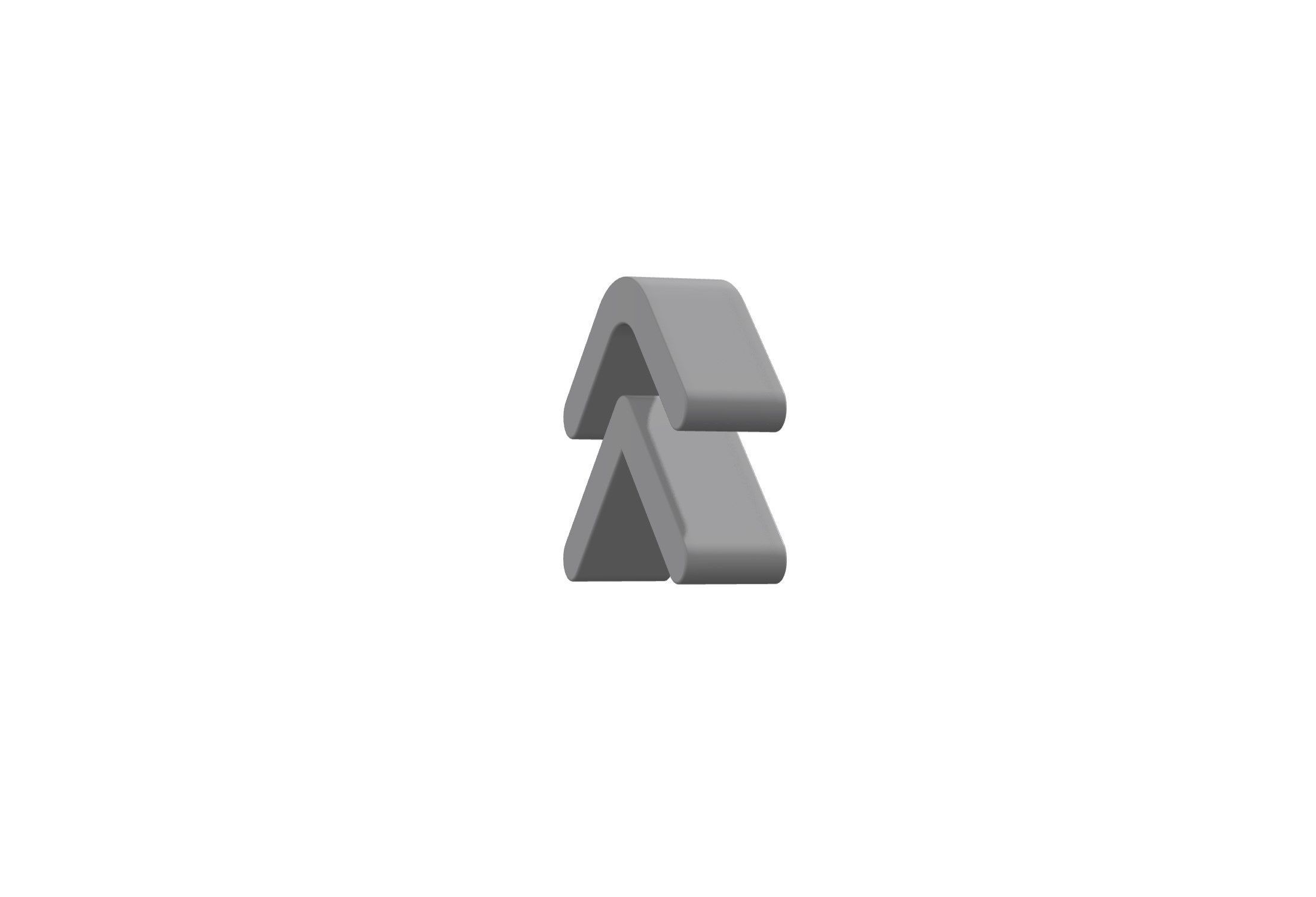 3d angle double small up Low-poly 3D model_5