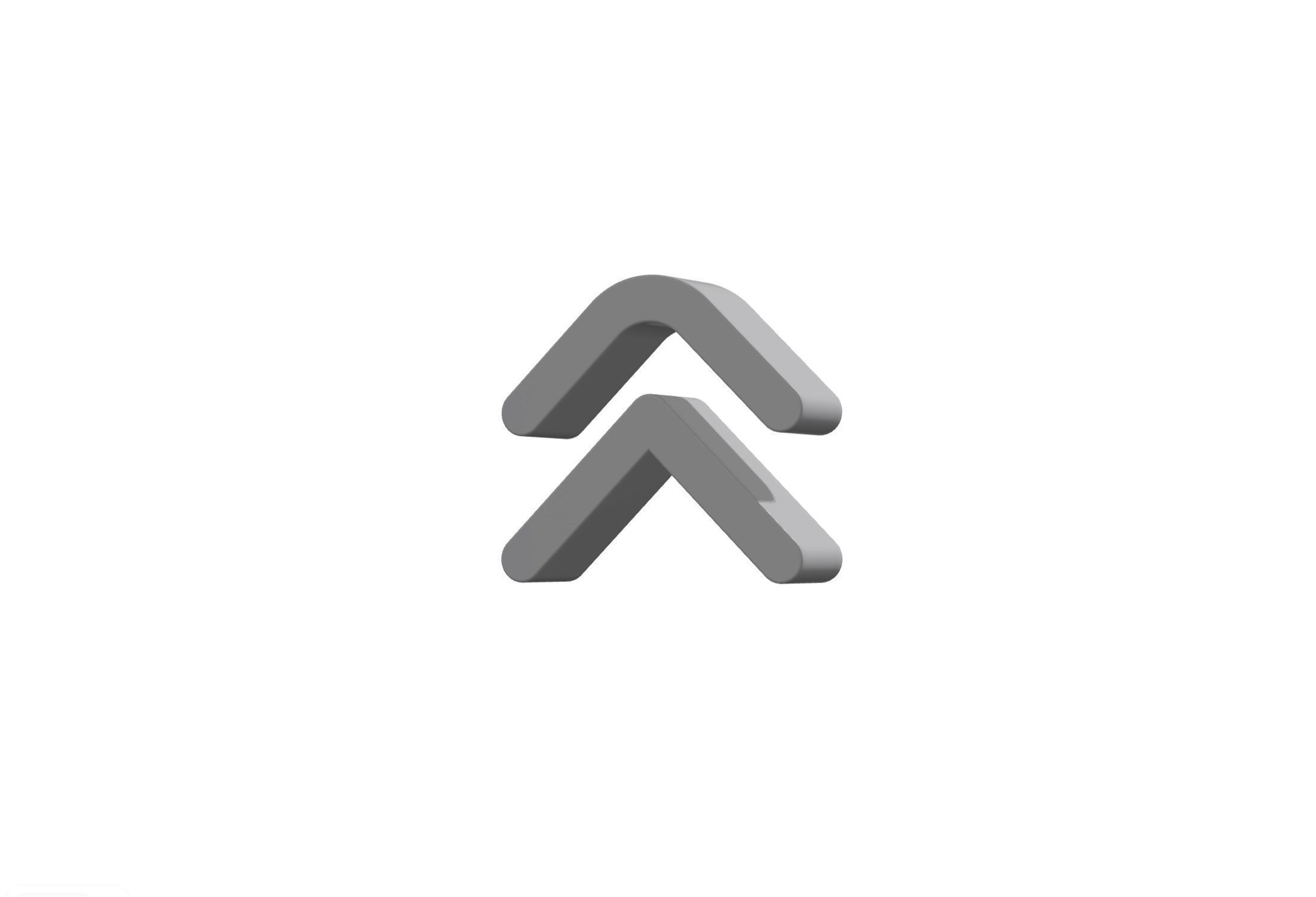 3d angle double small up Low-poly 3D model_12