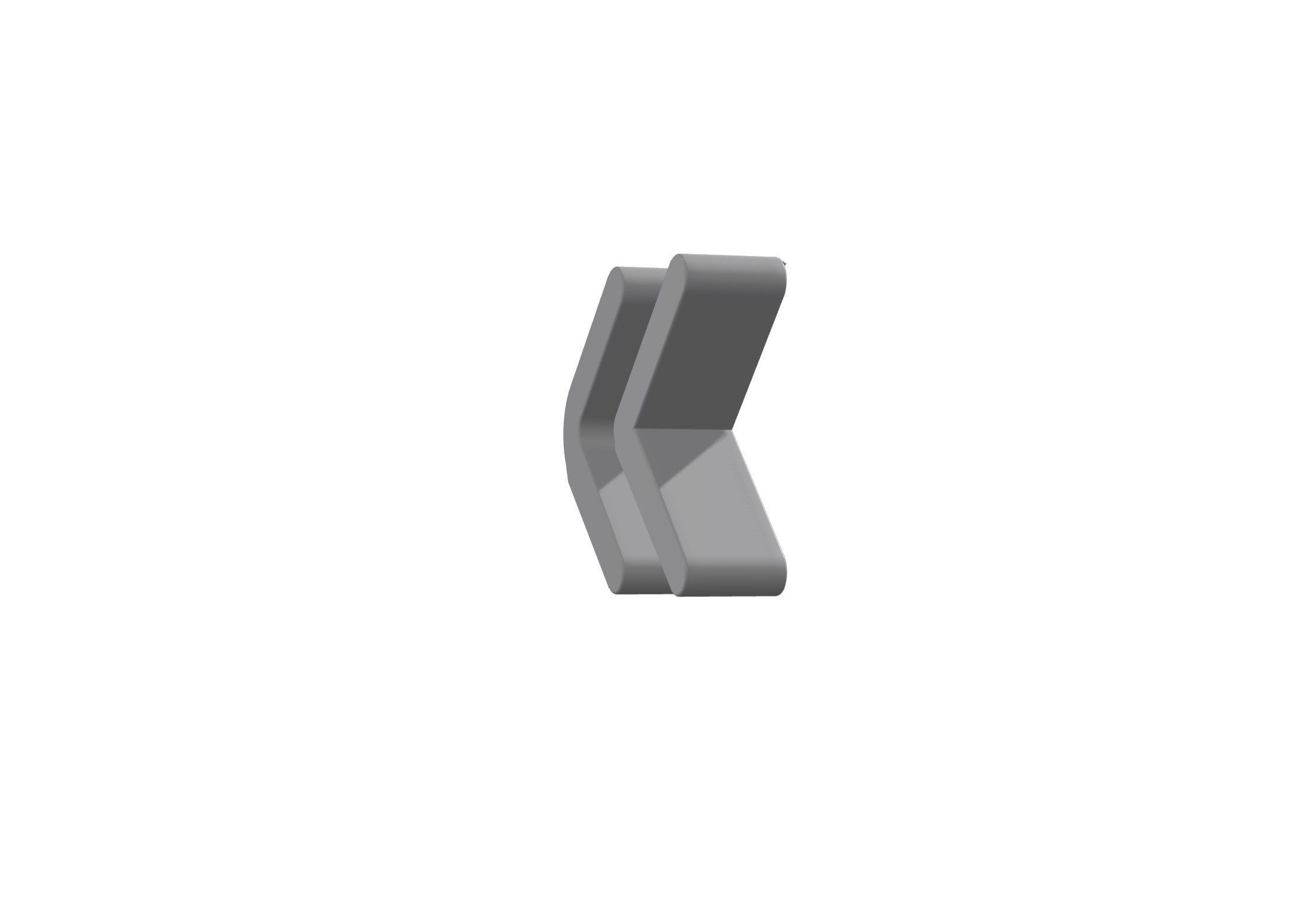 3d angle double small left Low-poly 3D model_5