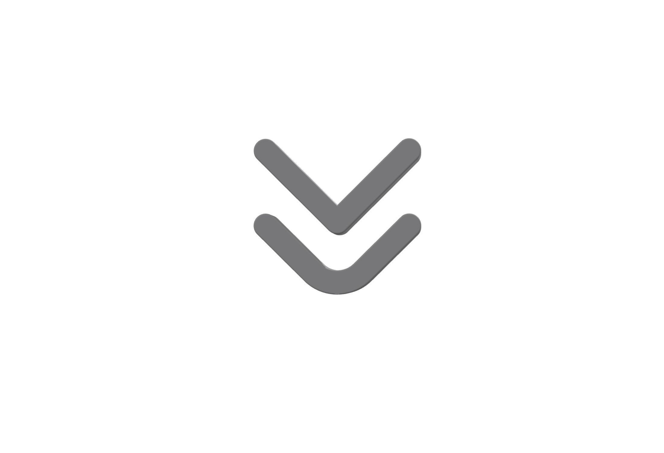 3d angle double small down Low-poly 3D model_7