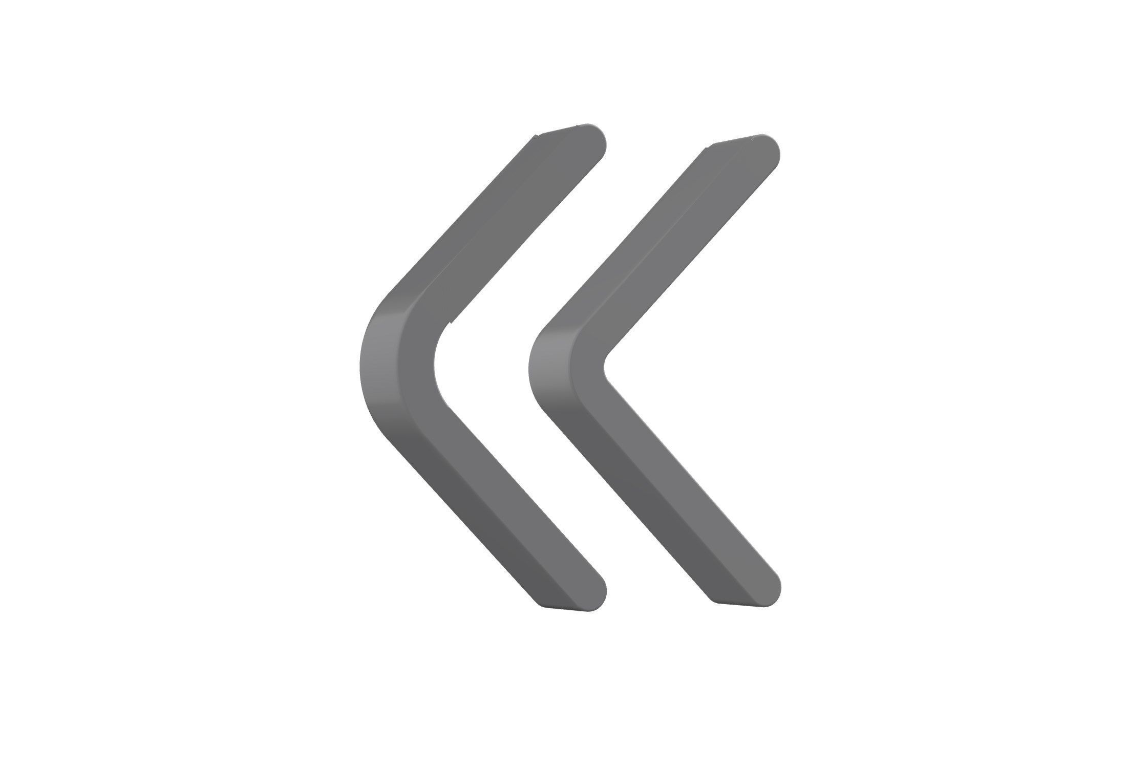 3d angle double left Low-poly 3D model_8