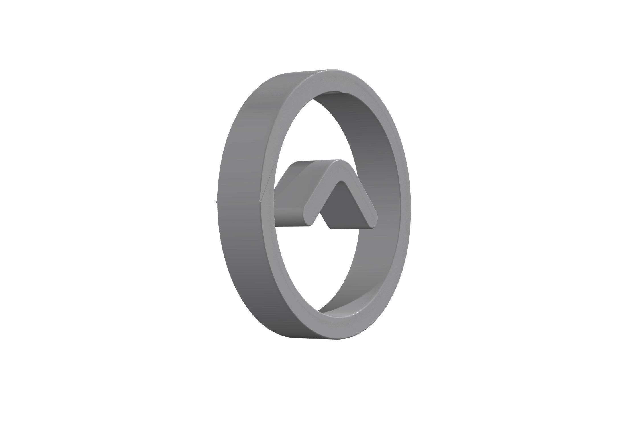 3d angle circle up Low-poly 3D model_9