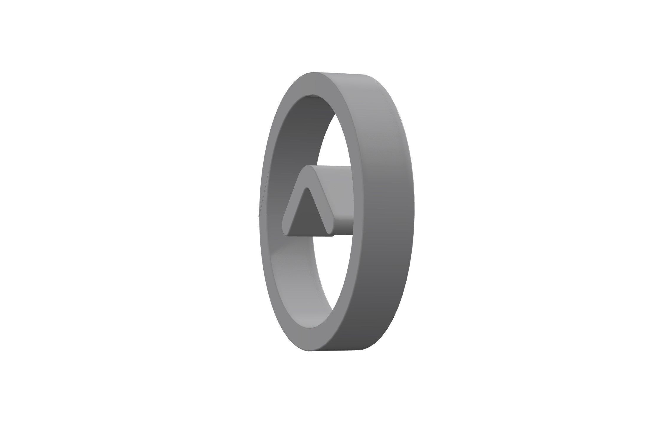 3d angle circle up Low-poly 3D model_5