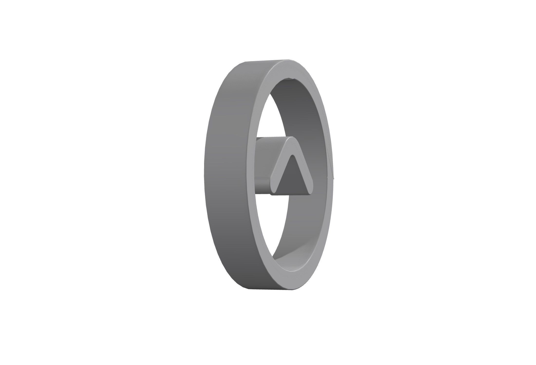 3d angle circle up Low-poly 3D model_3