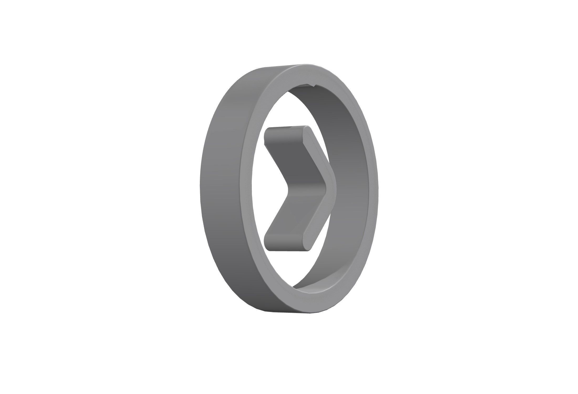 3d angle circle right Low-poly 3D model_9