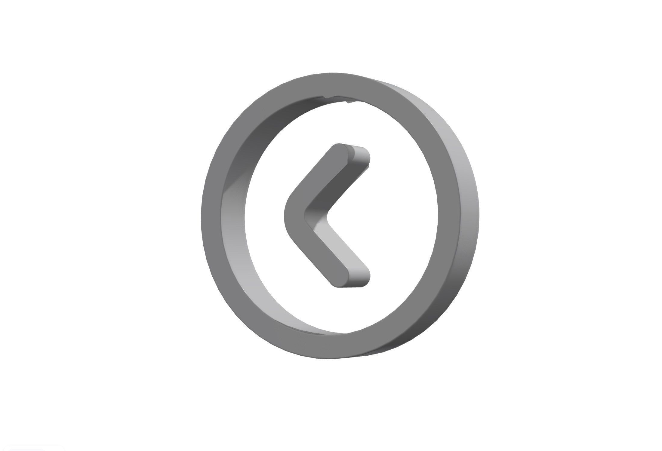 3d angle circle right Low-poly 3D model_12